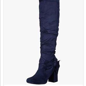 🆕 BLUE- Not Rated Totoro Knee High Slouch Boots